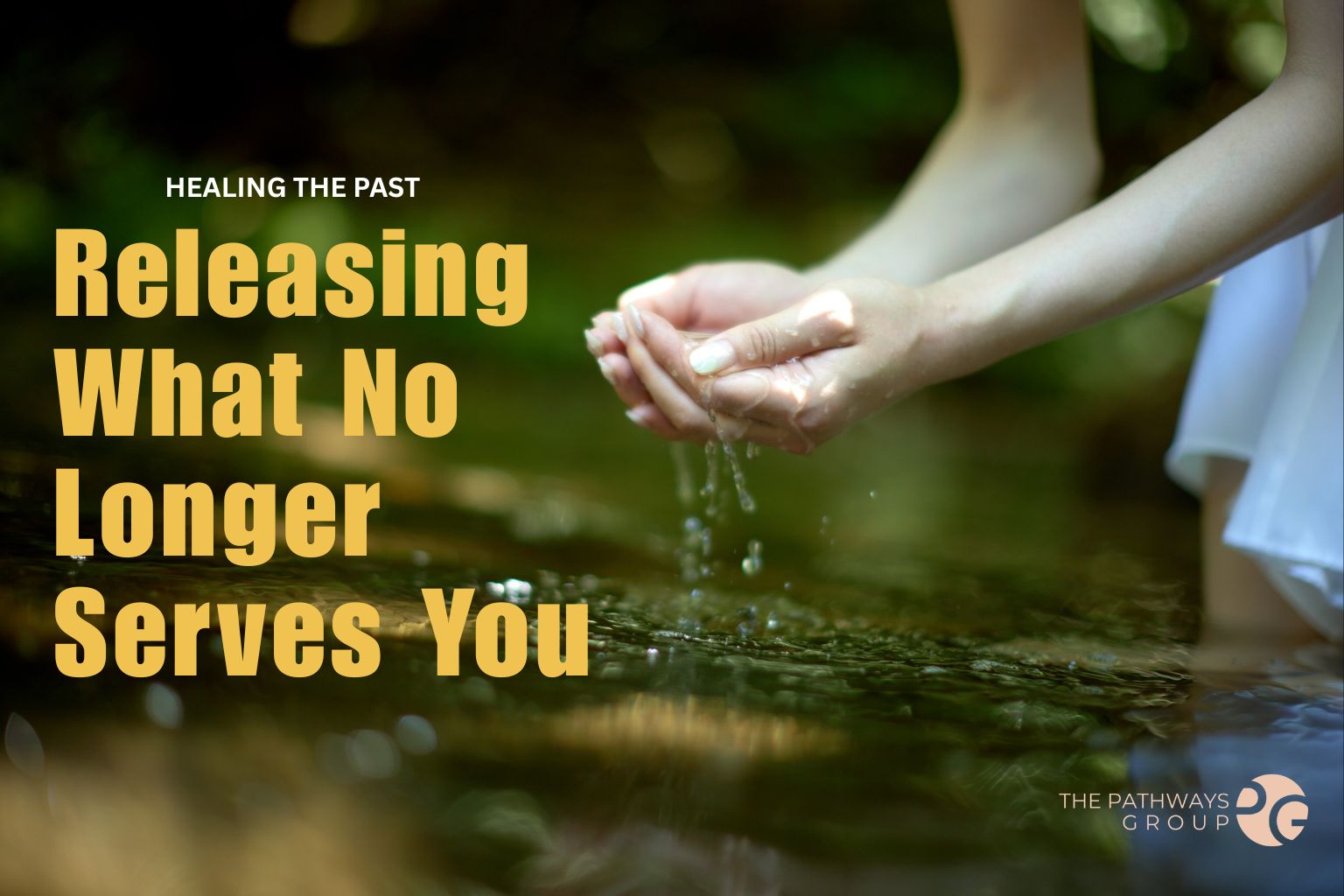 hands picking up water